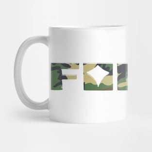 Foden classic 1970s commercial vehicle logo badge camo Mug